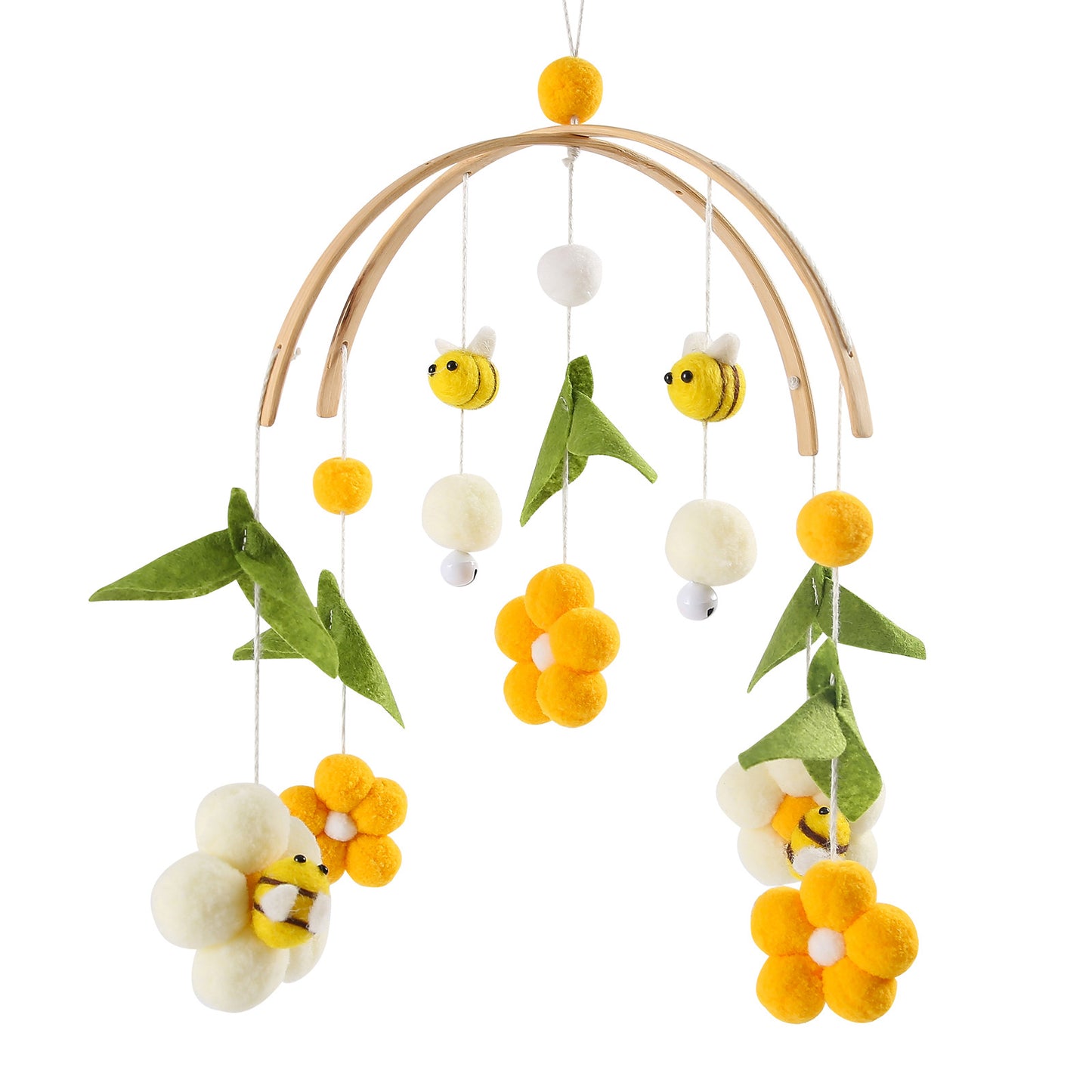 Biting Bee Flower Crib Toy Rattle from QuestCrate
