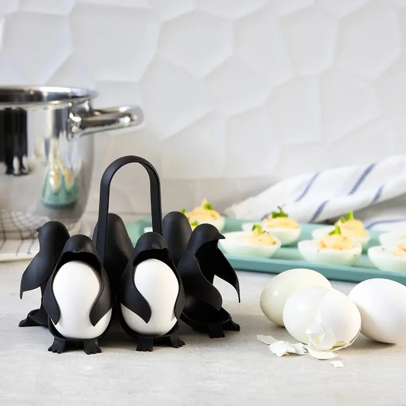 Penguin - Shaped Egg Cooker Multifunctional Egg Cooker & Fridge Storage Holder