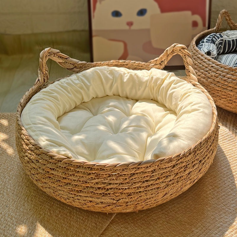 Cat Nest Winter Warm Cat Nest Cushion Thick Winter Round Nest House