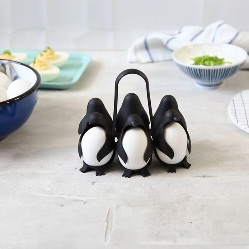 Penguin - Shaped Egg Cooker Multifunctional Egg Cooker & Fridge Storage Holder