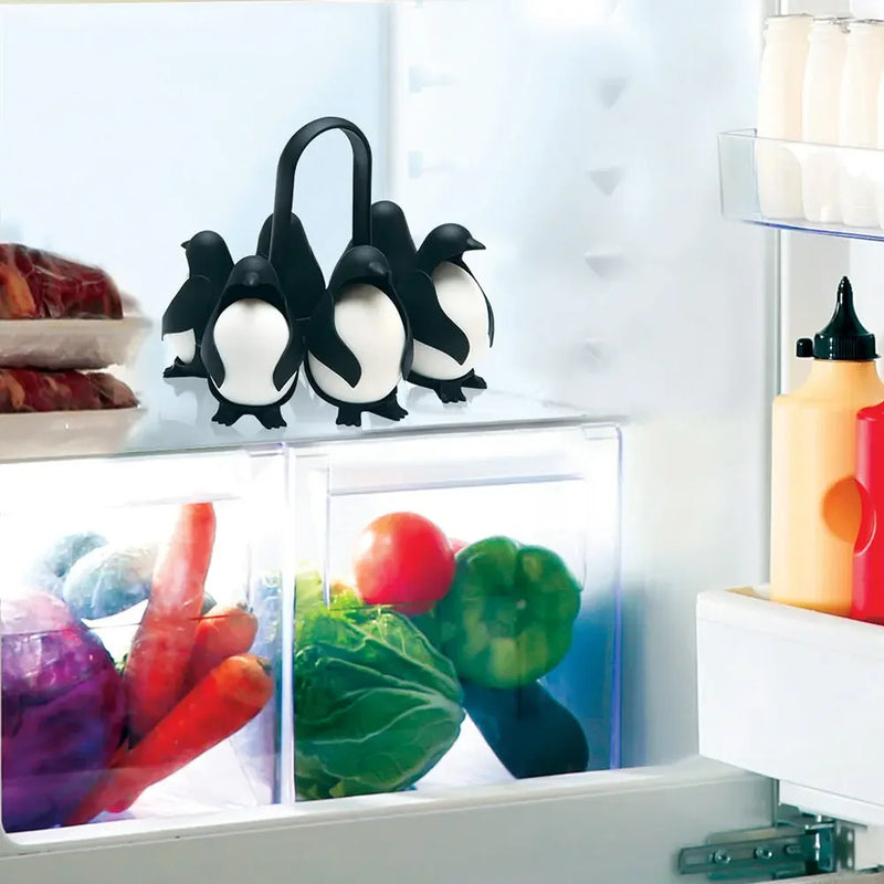 Penguin - Shaped Egg Cooker Multifunctional Egg Cooker & Fridge Storage Holder