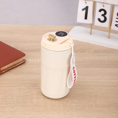 Smart Digital Thermal Bottle - All White