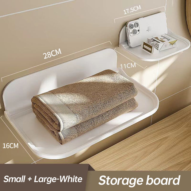 Punch-Free Floating Bathroom Shelf