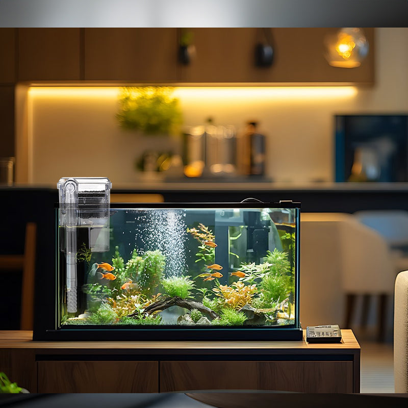 New USB - powered hanging aquarium filter, 2.5W, 250L/H. Ideal for aquariums under 30cm. Mini size.