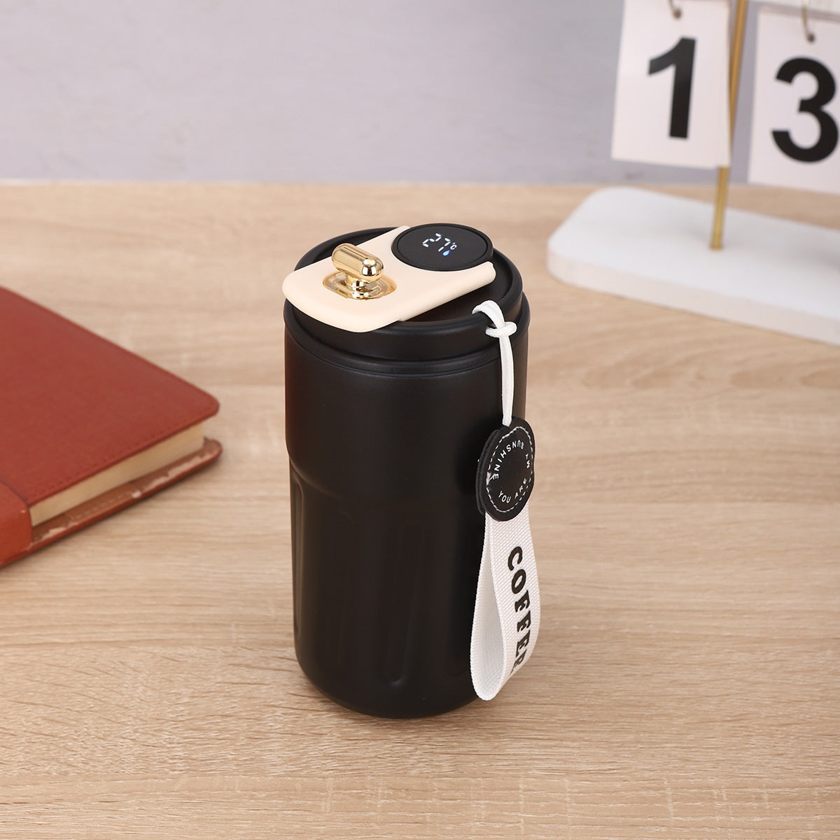 Smart Digital Thermal Bottle - All Black