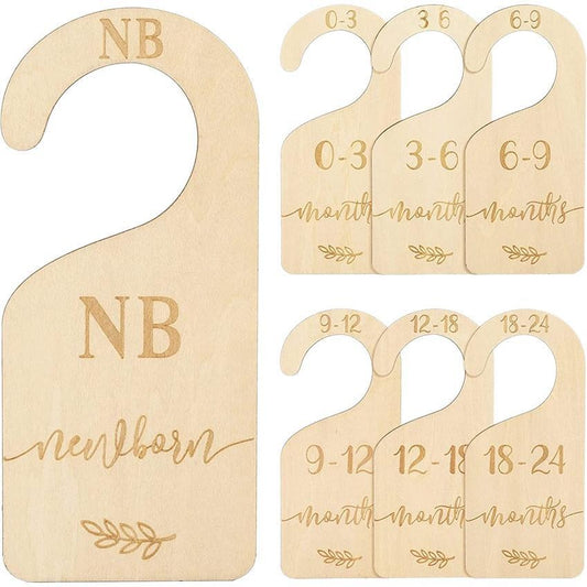 7 Pack Wooden Baby Closet Size from QuestCrate