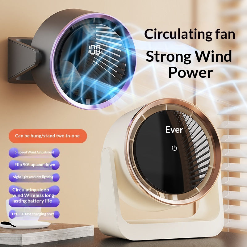 Mini USB Desk Fan With Dormitory Table Lamp And Digital Display from QuestCrate