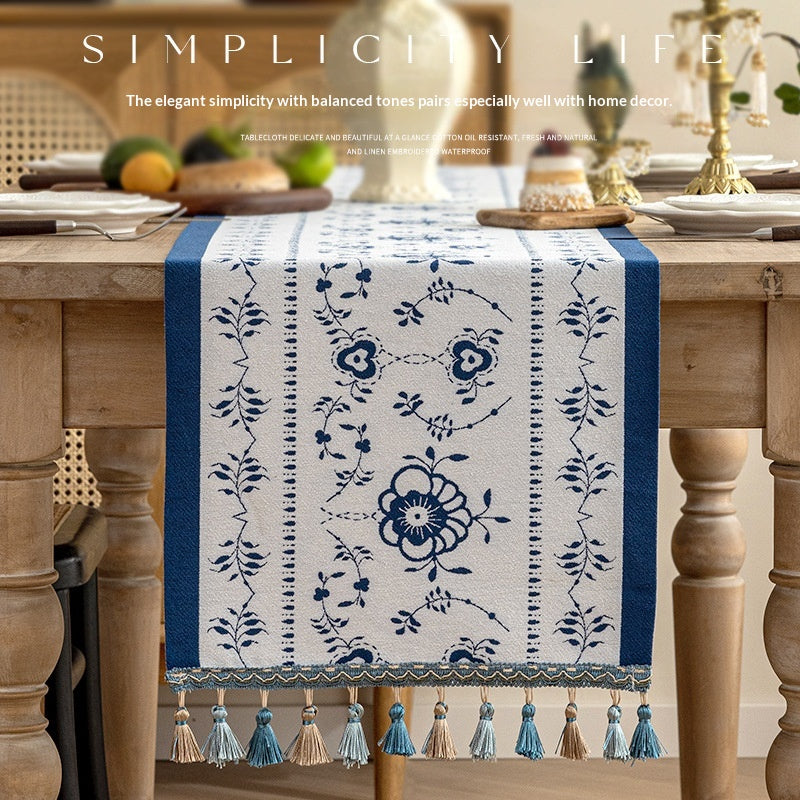 Living Room Table Desk Runner Chenille from QuestCrate